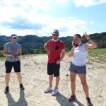 Sam, Mat e Larell al vulcano